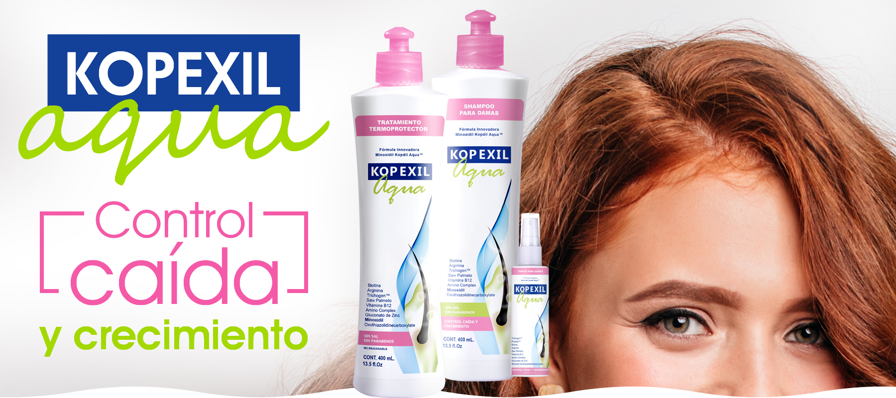 Kopexil Mujer control caída y crecimiento - AMP Laboratorios